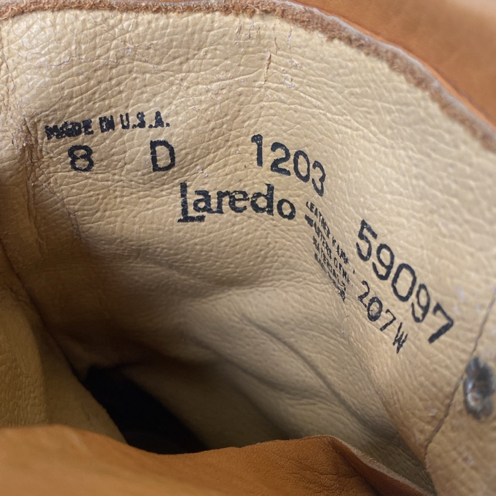 Laredo Leather Boots Womens 8 D - Picture 4 of 8